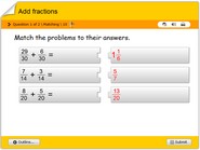 Addition of fractions with large denominators